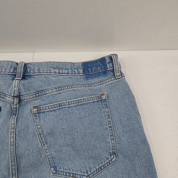 Abercrombie & Fitch 90's relaxed jean high rise blue 33 16s blue light wash 5534 - Picture 3 of 10